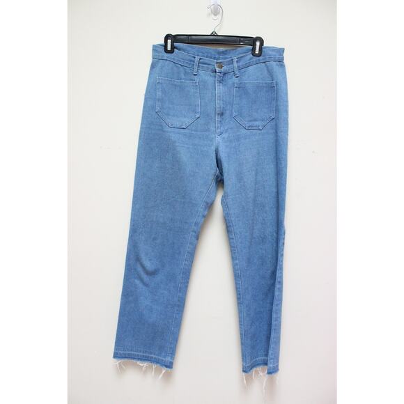 Lykke Wullf Ranch Blue Front Pocket Straight Soft Jean Pants Size Large - Picture 2 of 7